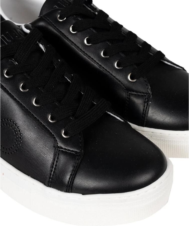 Liu Jo Zwarte Sneaker Alicia 508 Zilveren Detail - Foto 2
