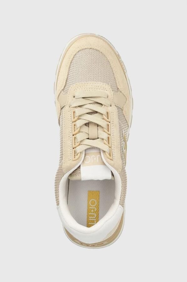 Liu Jo Beige Lage Sneakers met Leren Afwerking en Mesh Panelen Beige Dames - Foto 2