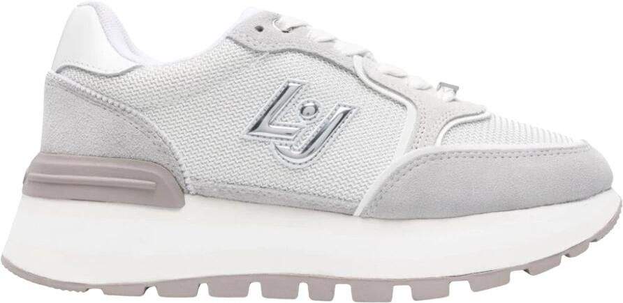 Liu Jo Logo Sneakers met Strass Details Gray Dames