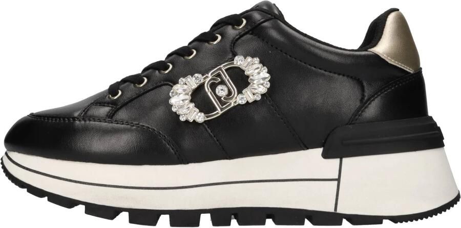 Liu Jo Zwarte platte sneakers Stella Black Dames
