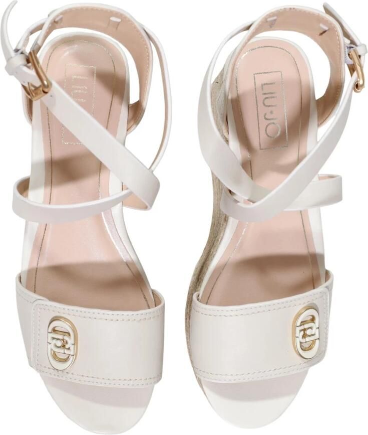 Liu Jo Platform Open Teen Leren Sandalen met Gesp - Foto 3