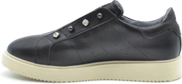 Liu Jo Beige Diagonaal Gestreepte Sneakers Zwart Dames - Foto 3