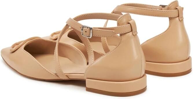 Liu Jo Beige Lage Sandalen met Metalen Details - Foto 4