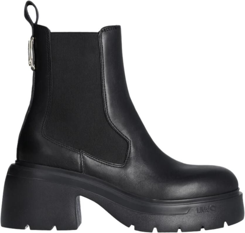 Liu Jo Dames Beatles Stijl Leren Enkellaars Black - Foto 1
