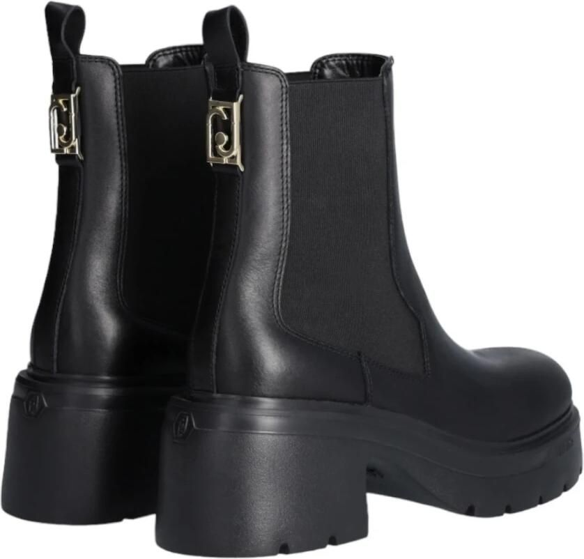 Liu Jo Dames Beatles Stijl Leren Enkellaars Black - Foto 2
