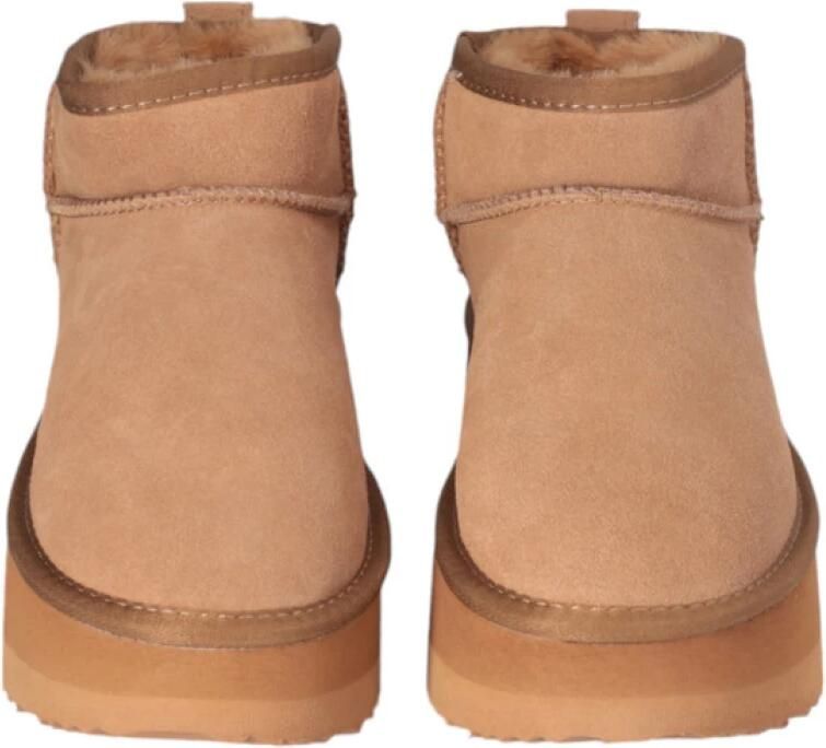 Liu Jo Brandy Enkellaarzen Platform Suède Brown Dames - Foto 3