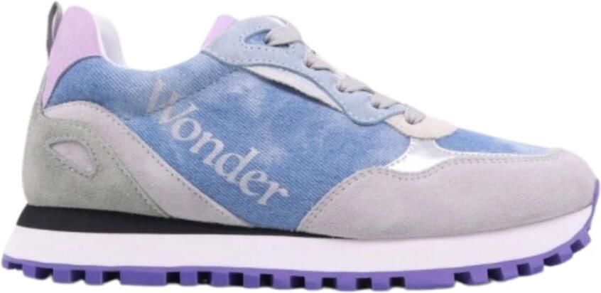 Liu Jo Denim Sneaker Multicolor Leer Suède