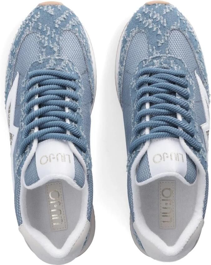 Liu Jo Denim Sneakers met Glitterdetail Blue Dames - Foto 2