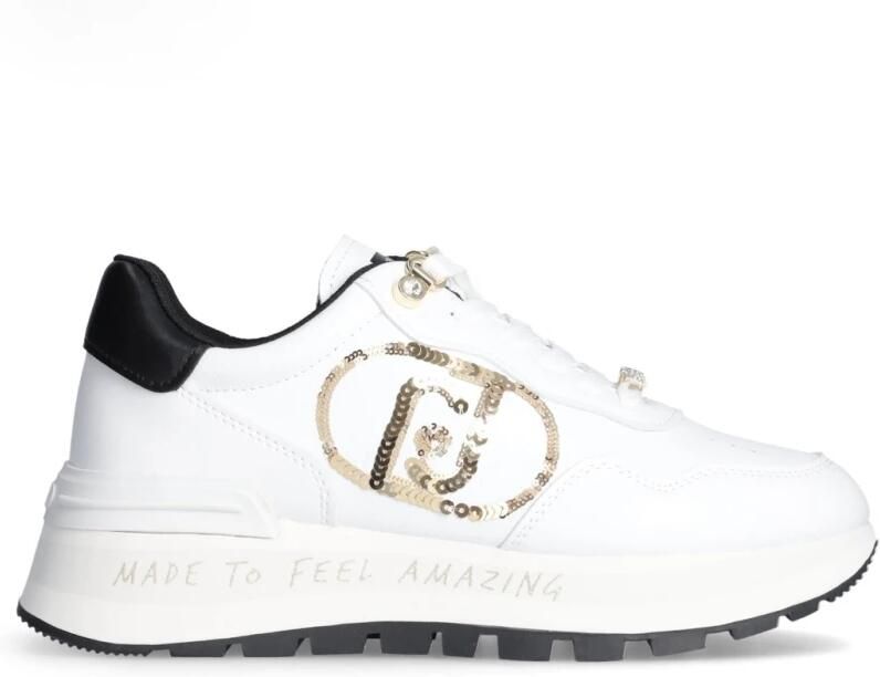 Liu Jo Witte Sneakers Geweldig 20 Spreading Tumbled SP White Dames - Foto 4