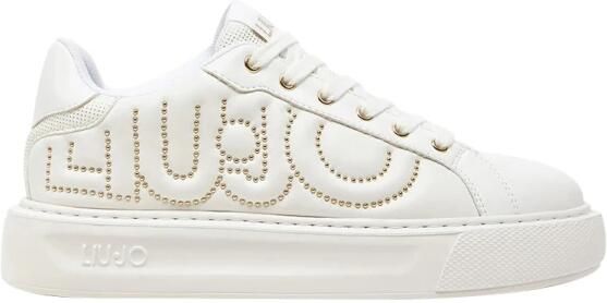 Liu Jo Witte Strass Logo Sneakers White Dames - Foto 3