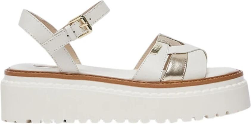 Liu Jo Leren Plateau Sandalen