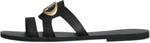 Liu Jo Schitterende Rhinestone Pantoffels Black Dames