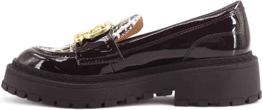 Liu Jo Loafers met bouclé inzetstuk