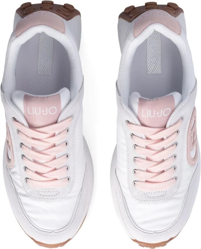 Liu Jo Lolo 17 Platform Sneakers Wit Roze