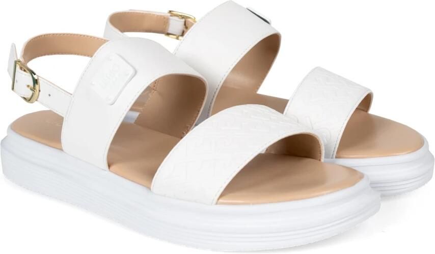 Liu Jo Stijlvolle Gesp Sandalen White Dames - Foto 5