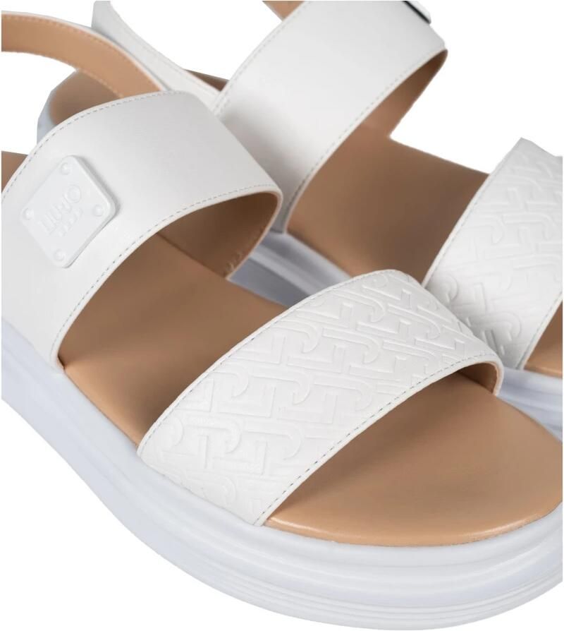 Liu Jo Stijlvolle Gesp Sandalen White Dames - Foto 2