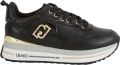 Liu Jo Slip-On Sporty Faux Leather Sneakers with Laces Wo Black - Zwart