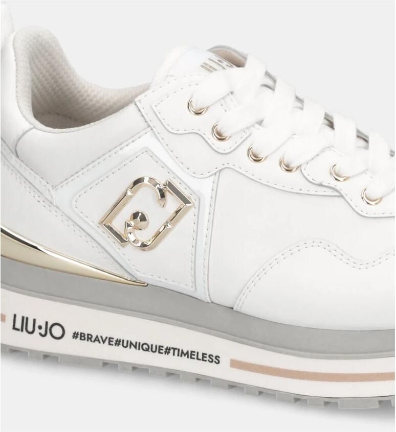 Liu Jo Slip-On Sporty Faux Leather Sneakers Wo White - Foto 3