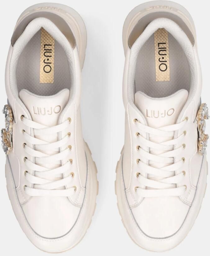 Liu Jo Metallic Leren Sneaker Geweldige Stijl