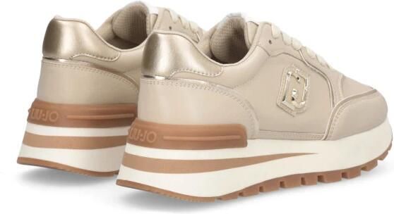 Liu Jo Platform leren sneakers met contrastinzetten - Foto 5