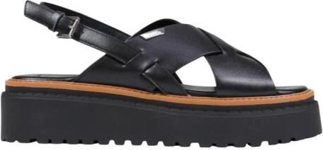Liu Jo Platform Sandalen met Enkelbandje Gesp en Strik