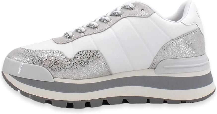 Liu Jo Witte leren sneakers Grijs Dames - Foto 2