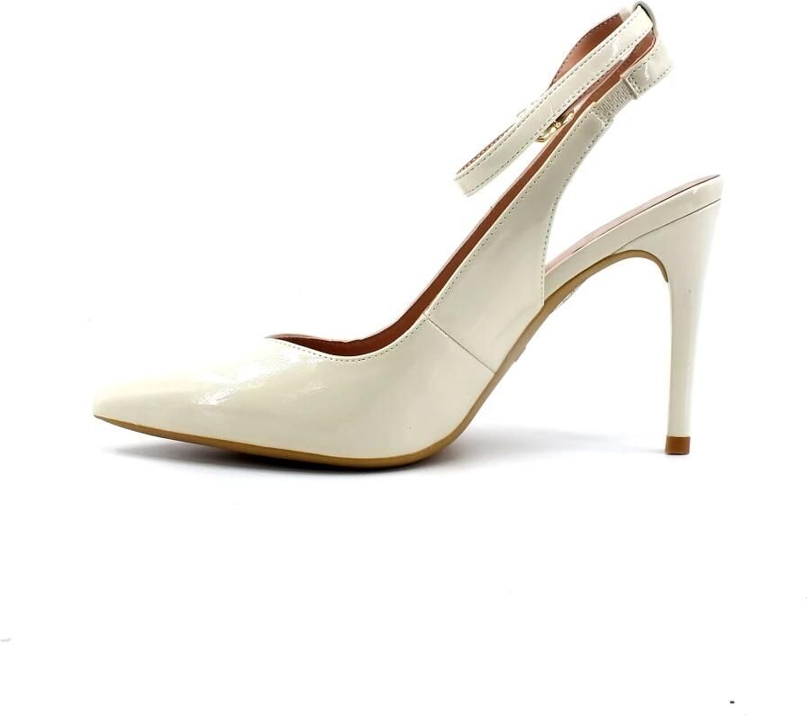 Liu Jo Boter Patent Leren Slingback Pumps Wit Dames