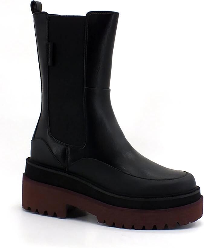 Liu Jo Paarse bootie met sleehak Black Dames - Foto 2