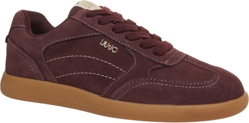 Liu Jo Rode Sneakers Klassiek Laag-Top Ontwerp