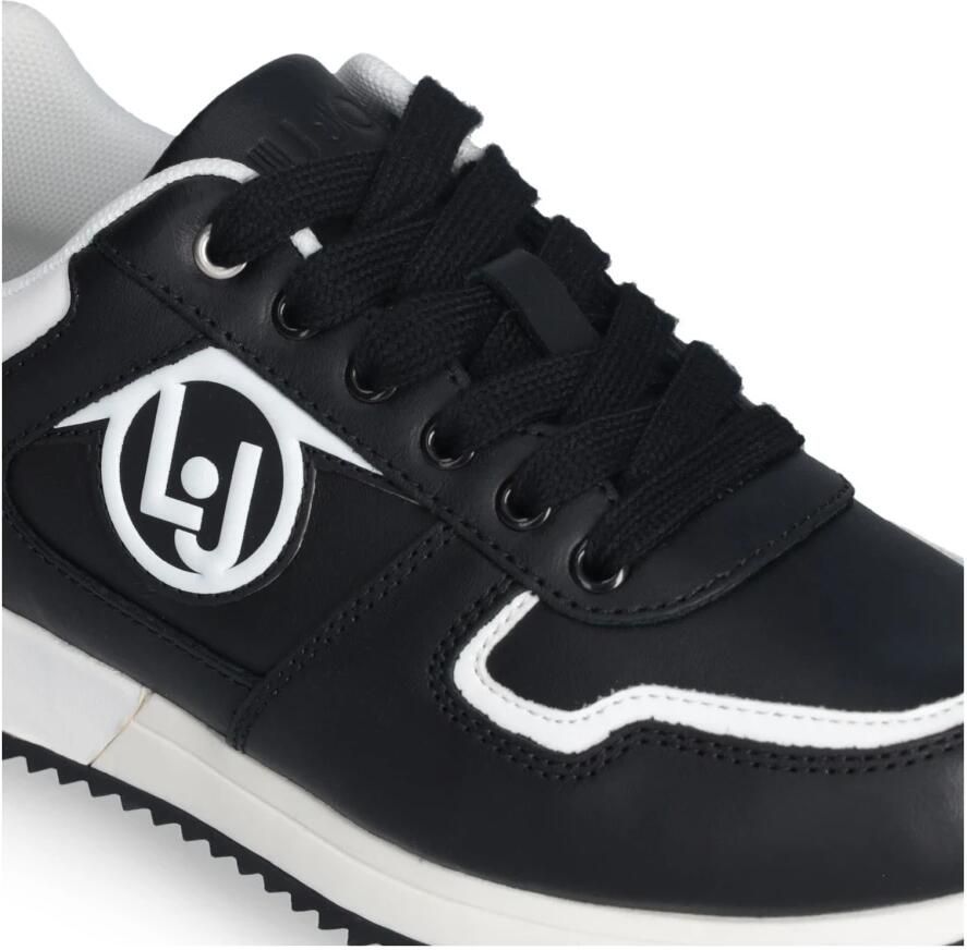 Liu Jo Rosy Sneakers Wit Zwart Leer