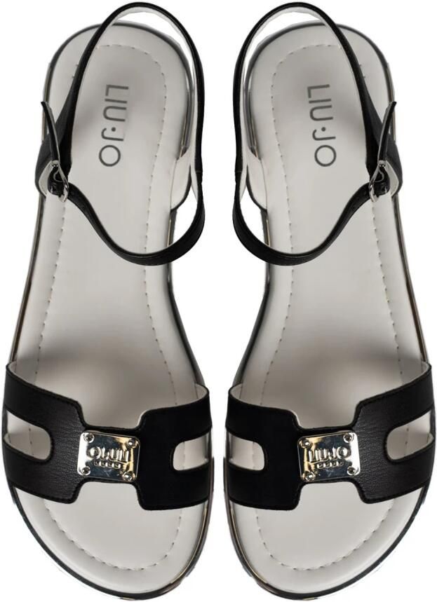 Liu Jo Originele Sandalen met Ronde Neus Black Dames - Foto 4