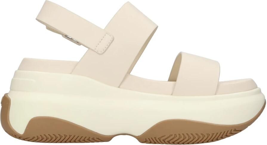 Liu Jo Beige Leren Evolution Sneakers Beige Dames
