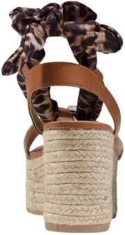 Liu Jo Sandalen met luipaardprint plateauzool en veters - Foto 2