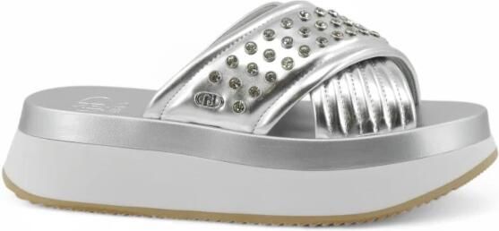 Liu Jo Sandalen met plateauzool en strass steentjes