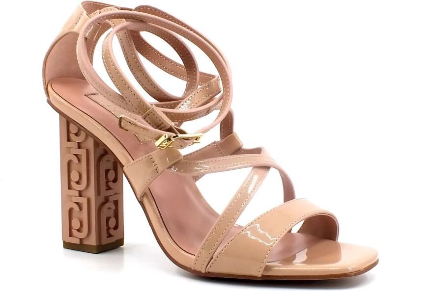Liu Jo Verhoog Stijl met Hoge Hak Sandalen Beige Dames - Foto 4