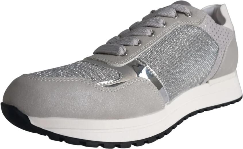 Liu Jo Metallic Sneakers met Uniek Design Gray Dames