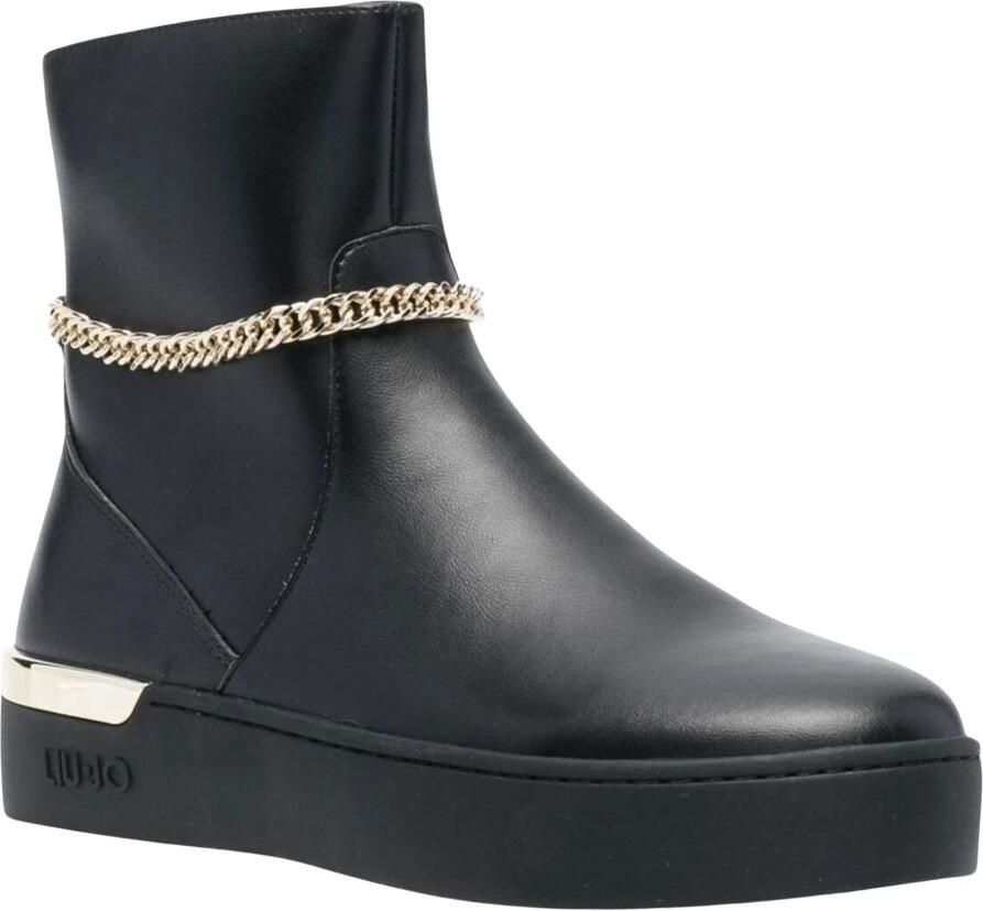 Liu Jo Silvia 76 Mid Sneaker Enkellaarsjes Zwart Dames