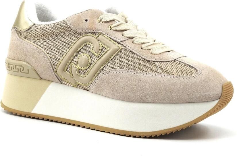 Liu Jo Sportieve Suède Sneakers met Mesh Details Beige Dames - Foto 2