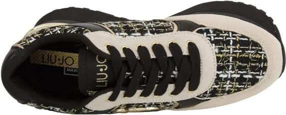 Liu Jo Maxi Wonder Plus 01 sneakers zwart beige