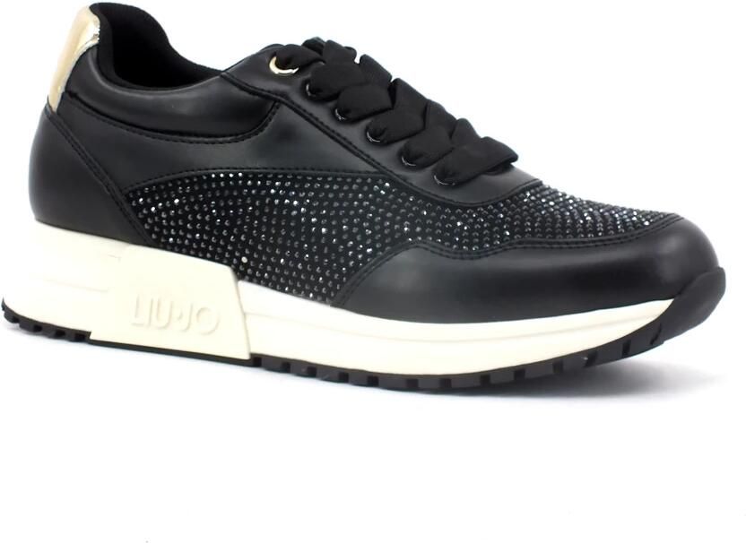 Liu Jo Johanna 02 Lage sneakers Leren Sneaker Dames Zwart - Foto 3