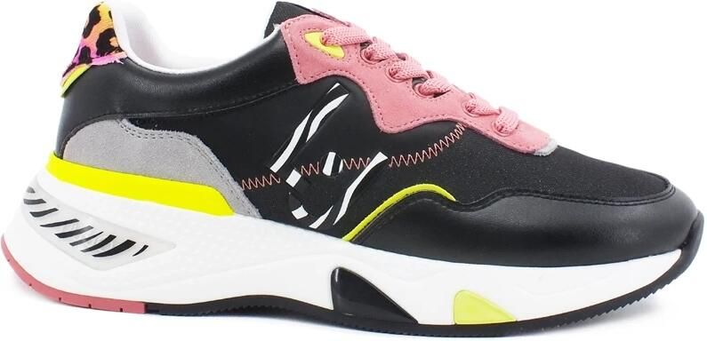 Liu Jo Begoni Leren Stoffen Sneakers Zwart Dames - Foto 2