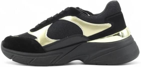 Liu Jo LJ01 01 chunky leren sneakers zwart goud - Foto 2