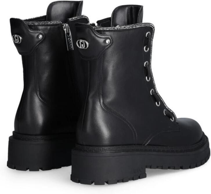 LIU JO Veterboots Dames Rumi 25 Maat: 41 Materiaal: Leer Kleur: Zwart - Foto 2