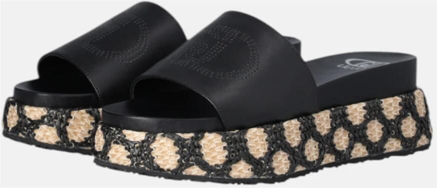 Liu Jo Wedge Sandalen met Logo aan de Voorkant - Foto 5