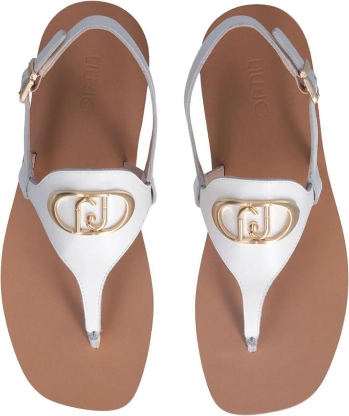 Liu Jo Witte Casual Leren Dames Sandalen