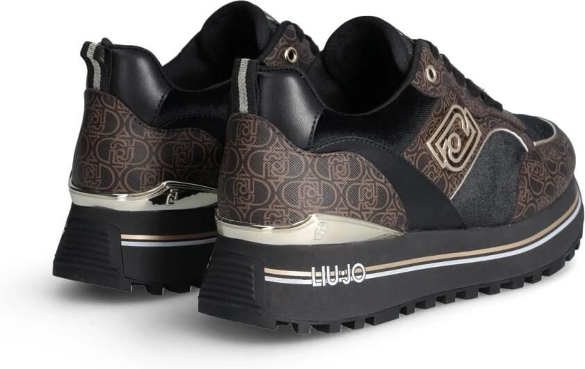 Liu Jo Maxi Wonder Lage Sneakers voor Dames Brown Dames - Foto 2