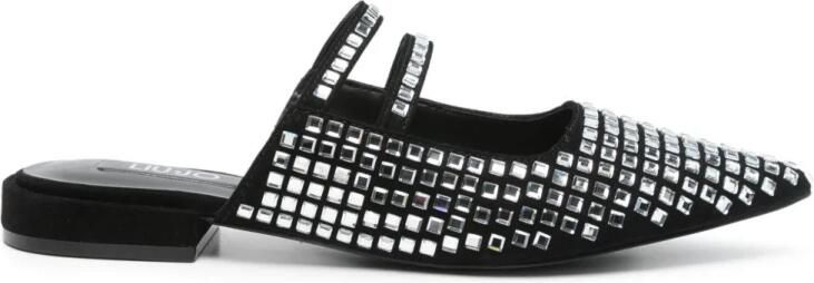 Liu Jo Zwarte Platte Sandalen Banddetail - Foto 2