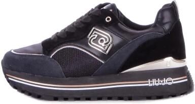 LIU JO Lage Sneakers Dames Maxi Wonder 73 Maat: 38 Materiaal: Suède Kleur: Zwart - Foto 4