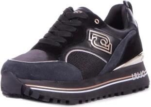 LIU JO Lage Sneakers Dames Maxi Wonder 73 Maat: 38 Materiaal: Suède Kleur: Zwart - Foto 2