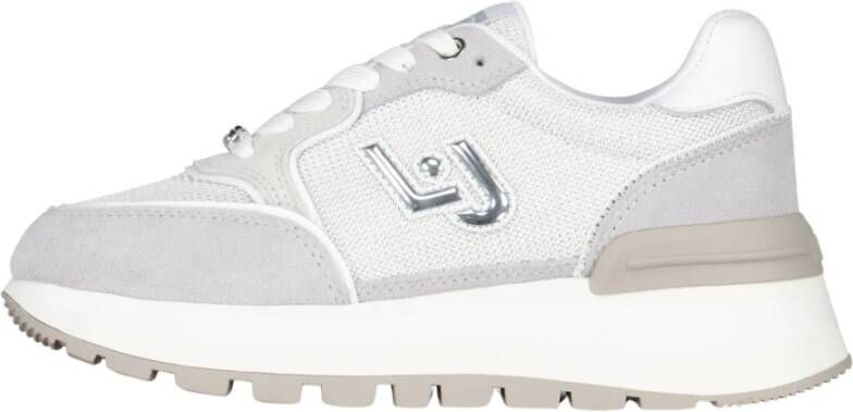 Liu Jo Logo Sneakers met Strass Details Gray Dames